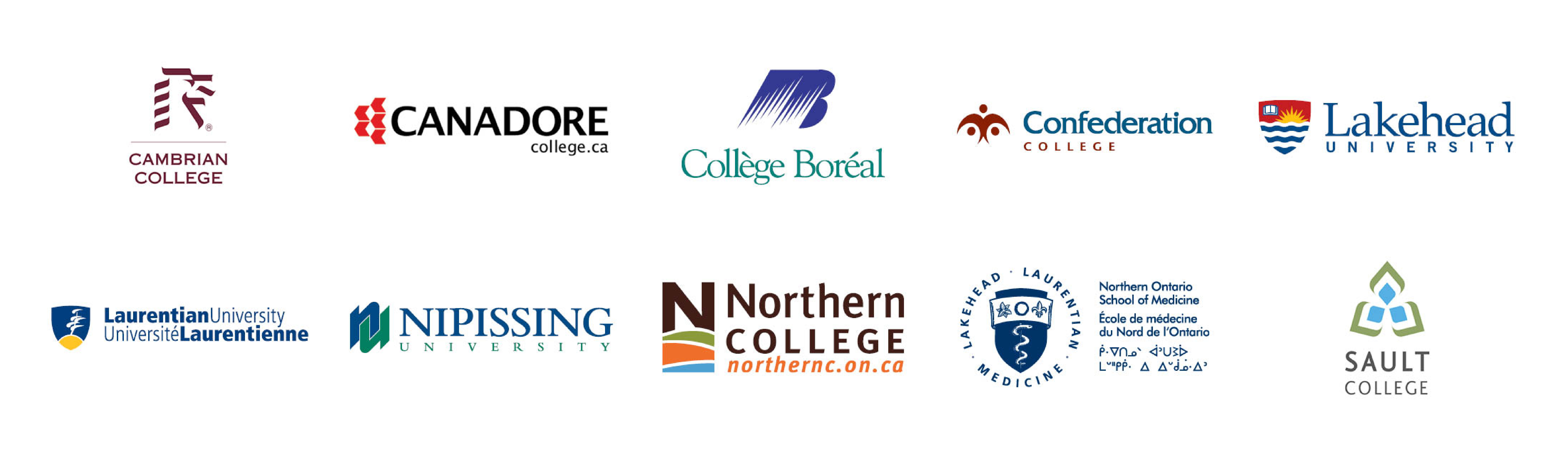 Photo of the logos of the ten universities and colleges that form the NICHE partnership.