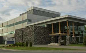 Photo of the medical school building at NOSM East Campus, Laurentian University, Sudbury