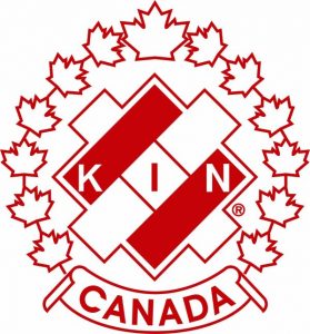 Red and white Kinsmen Club of Sudbury logo