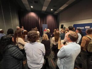 Crowd gathered at the 2023 Family Medicine Forum reception.