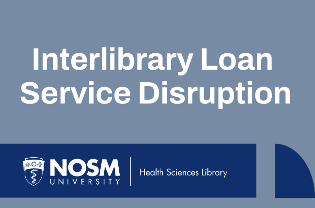 Interlibrary loan service disruption