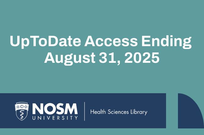 UpToDate Access Ending August 31, 2025.