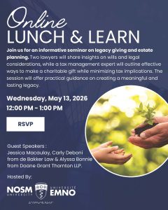 Lunch & Learn- Legacy Giving